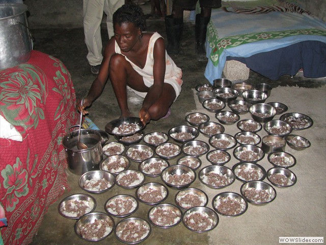 preparing the food to feed the kids preparing the food to feed the kids